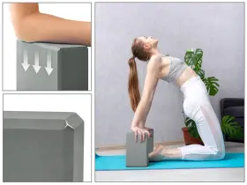 060444456851 EXERZ Yoga Blocks Pack Gym Exercise Workout #3