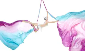 313104364306 F.LIFE Aerial Yards Yoga Hammock Tricot Silk Kit