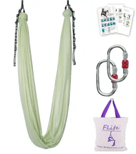 604015432650 F.LIFE Aerial Silk Yoga Hammock Swing Inversion 604015432650 F.LIFE Aerial Silk Yoga Hammock Swing Inversion