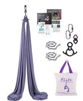 604015432773 F.LIFE Aerial Silk Yards Yoga Hammock Swing Kit