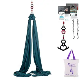 724500058629 F.LIFE Aerial Silk Yards Yoga Hammock Kit