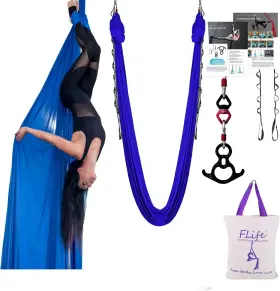 744110265668 F.LIFE Aerial Silk Yoga Hammock Yards Kit