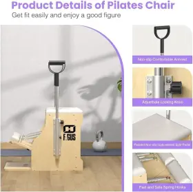 PLT002-BWP FAGUS H Pilates Chair Reformer #3