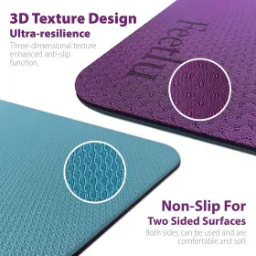 S01004-2 FEETLU Yoga Mat Strap Skid Dual Workout #3