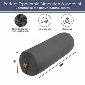 618528176604 FELIZMAX Buckwheat Bolster Yoga Supportive #2