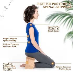 648564040843 FELIZMAX Meditation Bench Cushion Ergonomic #3