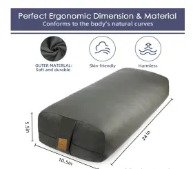 648564041079 FELIZMAX Buckwheat Bolster Supportive Yoga
