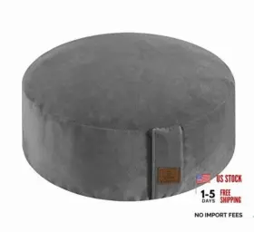 728370307672 FELIZMAX Round Velvet Meditation Pillow Yoga