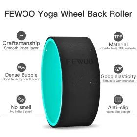 793836875828 FEWOO Yoga Wheel Set Pack Pain Prop Sports #2
