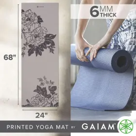 05-62499 GAIAM Yoga Mat Print Slip Exercise Fitness #3