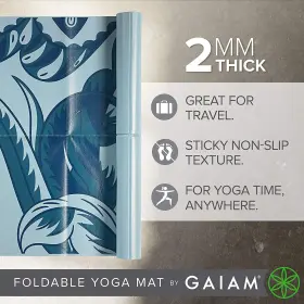 05-62625 GAIAM Yoga Mat Folding Travel Fitness Exercise #2