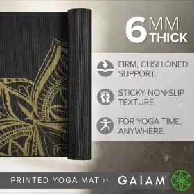 05-63281 GAIAM Yoga Mat Print Slip Exercise Fitness #2