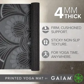 711181913323 GAIAM Print Yoga Mat Slip Exercise Fitness Pil #2