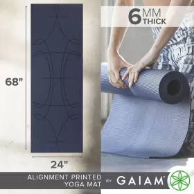 GA64015 YOGA Print Mat Slip Pilates Workouts #3