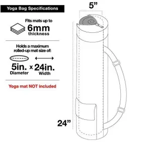 849344038405 FIT SPIRIT Exercise Yoga Mat Gym Bag Cargo #2