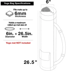 849344056706 FIT SPIRIT Exercise Yoga Mat Gym Bag Cargo #2