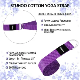 445027538502 FITNESS Yoga Blocks Pack Strap Descriptive Book #3