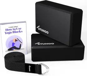 705353656170 FITNESS Yoga Blocks Pack Strap Descriptive Book