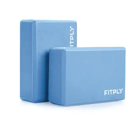 724087570040 FITPLY Yoga Blocks Pack Slip Brick Foam Set High