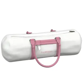 811909032425 FLAT TUMMY Tea Canvas Gym Bag Yoga Mat Holder Gy