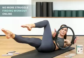 196852586905 FLEXIES Pilates Ring Workout Exercise Card #2