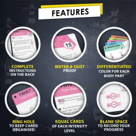 726667750521 FLEXIES Pilates Bar Workout Cards Exercise Stick #3