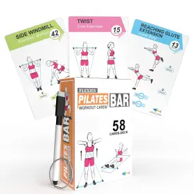 726667750521 FLEXIES Pilates Bar Workout Cards Exercise Stick