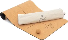 195893375875 FLOELE Eco Yoga Mat Cork Tpe Base