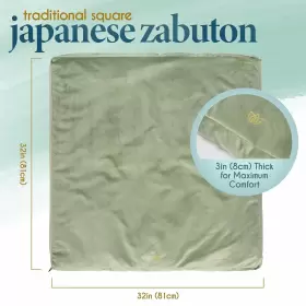631882289568 FLORENSI Meditation Mat Zabuton Velvet Floor #3