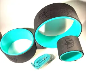 X002H7DVP1V FLORENSI Yoga Wheel Set Rollers Padded