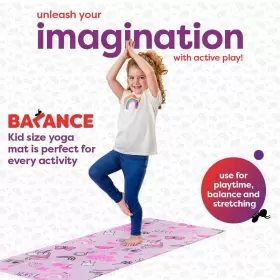 AP21452YG FLYBAR Antsy Pants Kids Yoga Mat Pink Unicorn #2