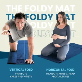 732388288205 FOLDY MAT Slip Yoga Pilates Fold Joint Body Alig #2