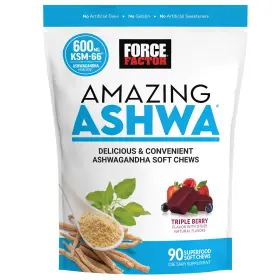 4000354013 FORCE FACTOR Ashwa Chews Vitamin Ashwagandha Berry