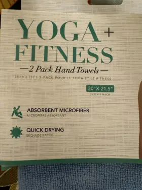 840824157678 FORMFIT Pack Yoga Fitness Towels Microfiber #2