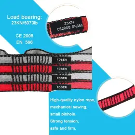 723849109009 FOSER Yoga Hammock Extension Strap Extender Pil #3
