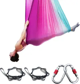 723849109160 FOSER Aerial Yoga Hammock Swing Set