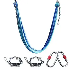 723849109177 FOSER Aerial Yoga Hammock Swing Set Gradient #2