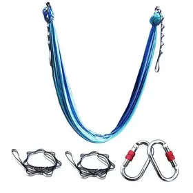 723849109177 FOSER Aerial Yoga Hammock Swing Set Gradient