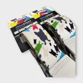 819856014556 FRENCH BULL Yoga Strap Bulldog Print Happy #2