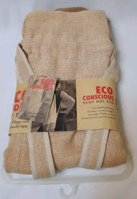 018713518644 GAIAM Yoga Mat Bag Hemp Eco Conscious Carrier