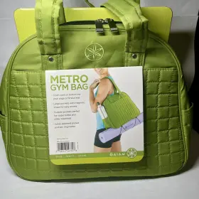 Metro GAIAM Gym Bag Pockets Cinch Cord Yoga Mat