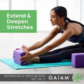 018713591814 GAIAM Yoga Block Supportive Latex Eva Foam Slip 018713591814 GAIAM Yoga Block Supportive Latex Eva Foam Slip