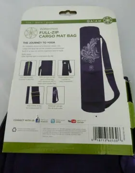 018713605306 GAIAM Watercress Cargo Yoga Mat Bag Canvas Strap #2
