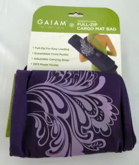 018713605306 GAIAM Watercress Cargo Yoga Mat Bag Canvas Strap
