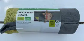 018713613455 GAIAM Yoga Mat Towel Dual Grip Grippy