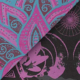 018713615473 GAIAM Yoga Mat Print Reversible