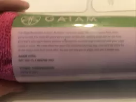 018713617064 GAIAM Thirsty Yoga Mat Towel Drying Wick Lime #3