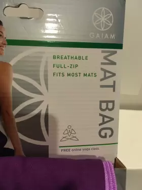 018713621559 GAIAM Yoga Mat Bag Pocket Breathable #2