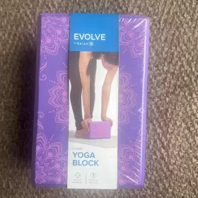 018713628343 GAIAM Evolve Foam Yoga Block Patterned Pilates