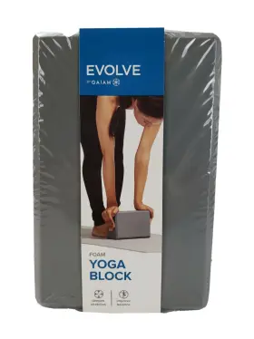 018713628350 GAIAM Evolve Foam Yoga Block Deepen Stretch #2